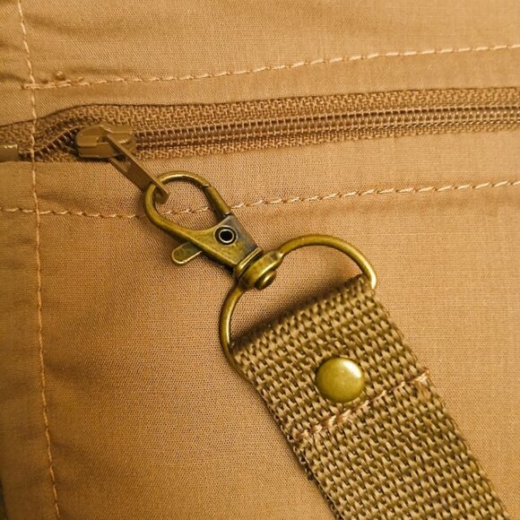 New Southwestern Clutch Wristlet Wallet Brown Cream Geometric Trifold Zip Pouch - Picture 8 of 8